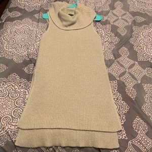 Grey turtle neck tank top tunic